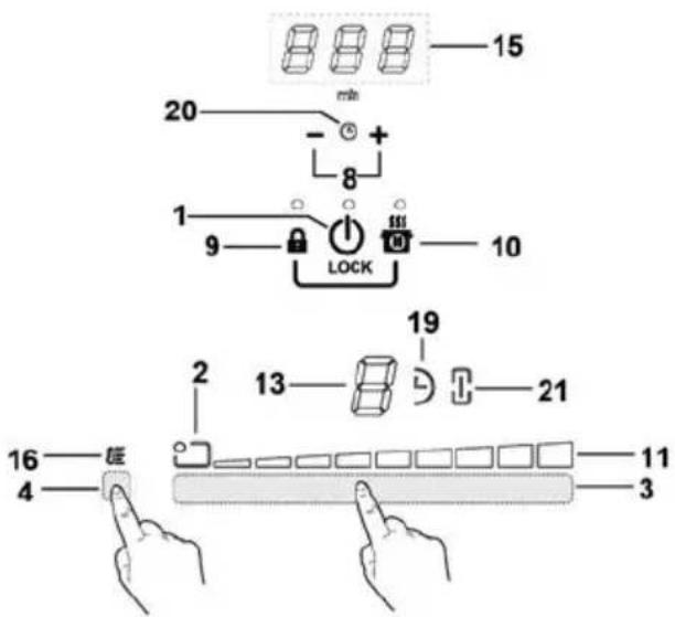 ELICA NikolaTesla SWITCH GLOW PRF0183878 - Ovladaci panel - 1