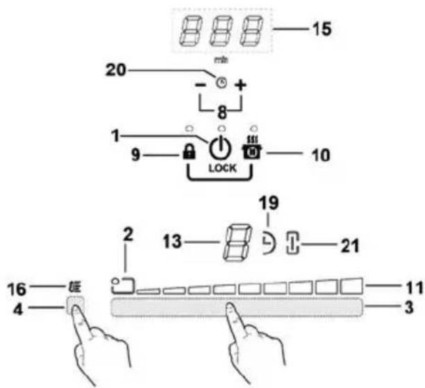 ELICA NikolaTesla SWITCH GLOW PRF0183878 - Valdymo skydas - 1