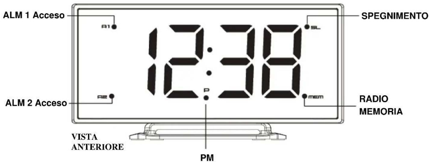 TECHNOLINE WT 460 - LED Digitale FM Radiosveglia con 2 Alare - 2