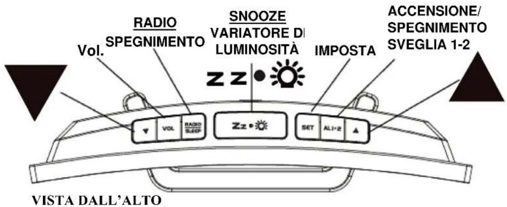 TECHNOLINE WT 460 - LED Digitale FM Radiosveglia con 2 Alare - 1