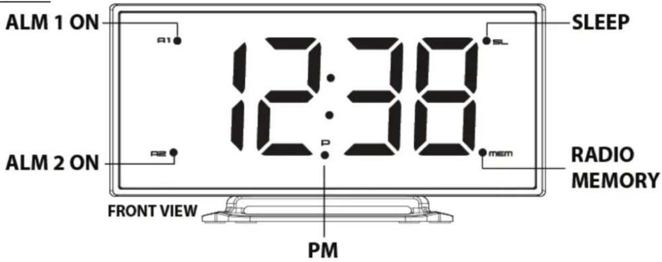 TECHNOLINE WT 460 - LED Digital FM Clock Radio with Dual Alarm - 2