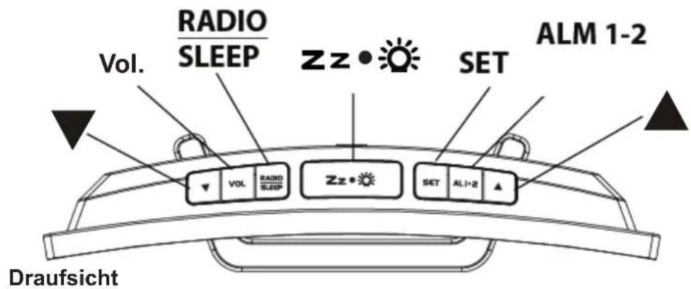 TECHNOLINE WT 460 - LED Digital FM Radiowecker mit 2 Alarmzeiten - 1