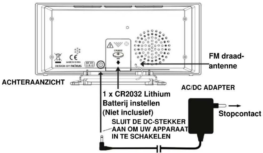 TECHNOLINE WT 460 - LED Digitaal FM Wekkerradio met 2 Alarmeren - 3