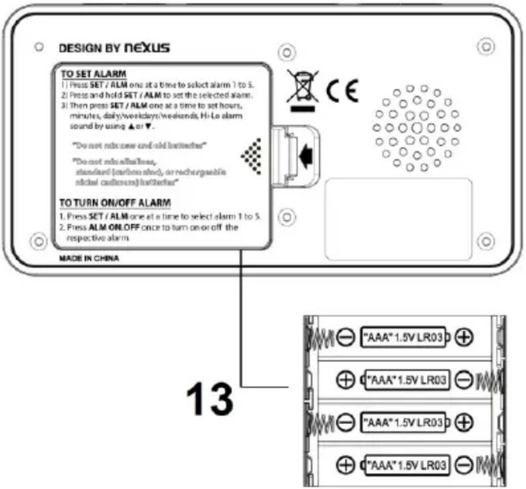 TECHNOLINE WT 496 - Compartiment à piles - 1