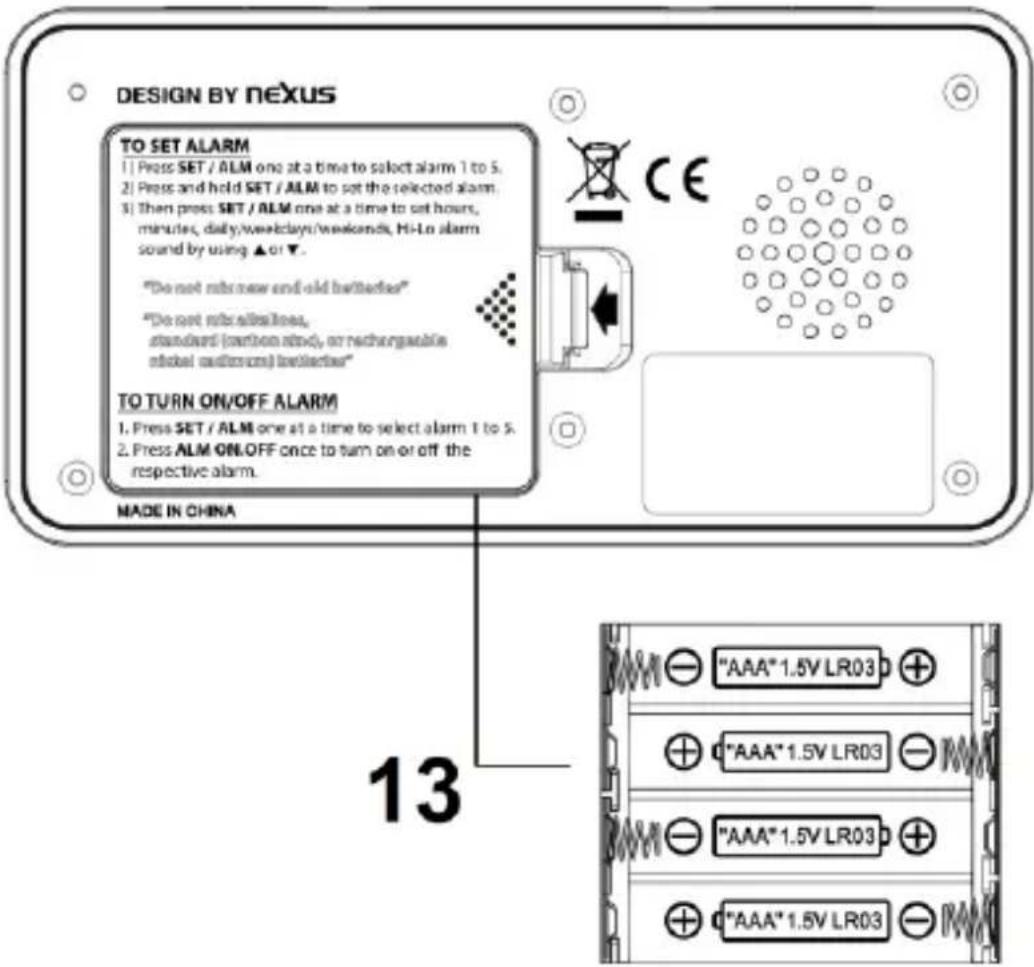 TECHNOLINE WT 496 - Batteriefach - 1