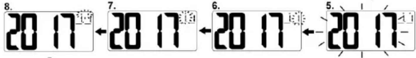 TECHNOLINE WT 496 - PER IMPOSTARE FUSO ORARIO, ORE, MINUTI, 12/24 ORE, CALENDARIO, SNOOZE - 4