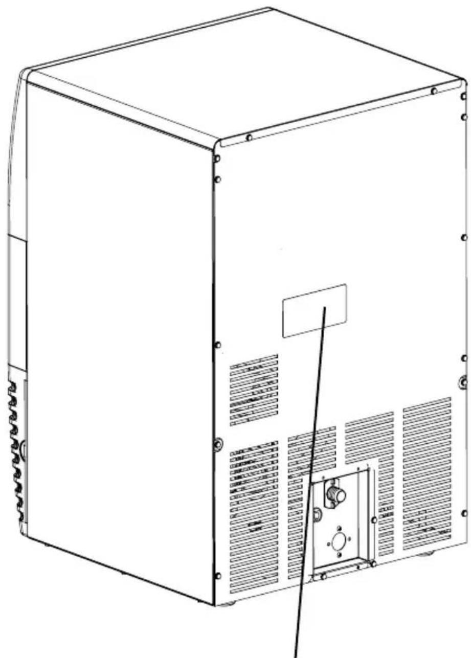 Manitowoc Sotto UG30 - Emplacement du numéro du modèle/série - 1