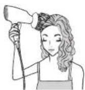 PANASONIC EHNA9J - So stylen Sie Locken und Wellen mit einem Diffusor - 2