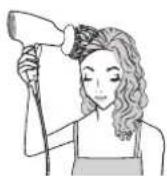 PANASONIC EHNA9J - To define the curls and waves with a diffuser - 2