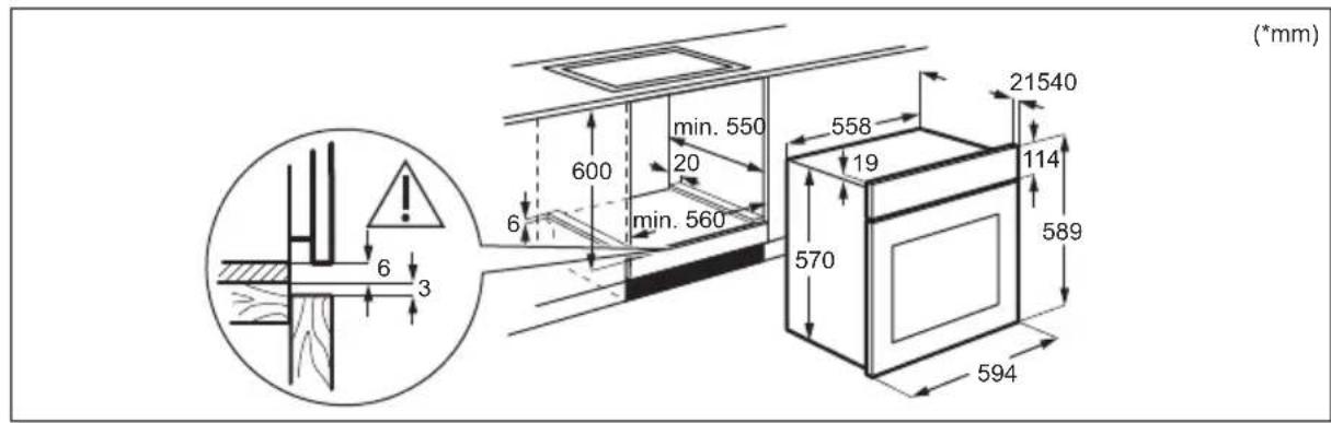 AEG SurroundCook EOF3H50BK - Ankastre montaj - 1