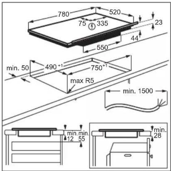 AEG SenseBoil I84AV423FB - Montage - 2