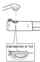 PANASONIC EWDJ4B - Fyll vannbeholderen med vann. - 2