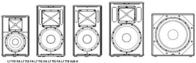 HK AUDIO Linear 7 115 FA - Übersicht über die verschiedenen Modelle von LINEAR 7 - 1