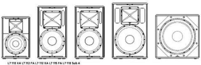 HK AUDIO Linear 7 115 FA - Vue d'ensemble des différents modèles LINEAR 7 - 1