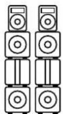 HK AUDIO Linear 7 110 XA - Montage en tant que cardioïe 2:1 - 1