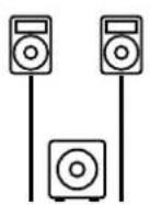 HK AUDIO Linear 7 110 XA - Aufbau als 2.1-Stereo-System - 1