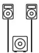 HK AUDIO Linear 7 110 XA - Instalación como sistemas 2.1 Stereo - 1
