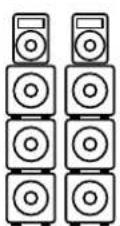 HK AUDIO Linear 7 110 XA - Confi gurazione con subwoofer impliti - 1