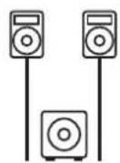 HK AUDIO LINEAR 9 112 XA - Configurazione come sistema stereo 2.1 - 1