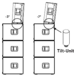 HK AUDIO LINEAR 9 112 XA - - Installation avec la béquille d'inclinaison (Tilt Unit) - 1