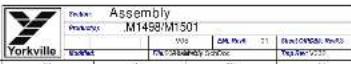 YORKVILLE Elite EF15P - PCB HARDWARE - 1