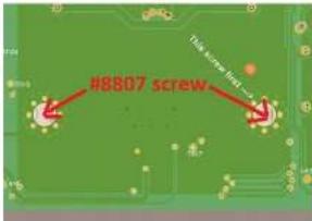 Data covers first 1st #8B07 screw