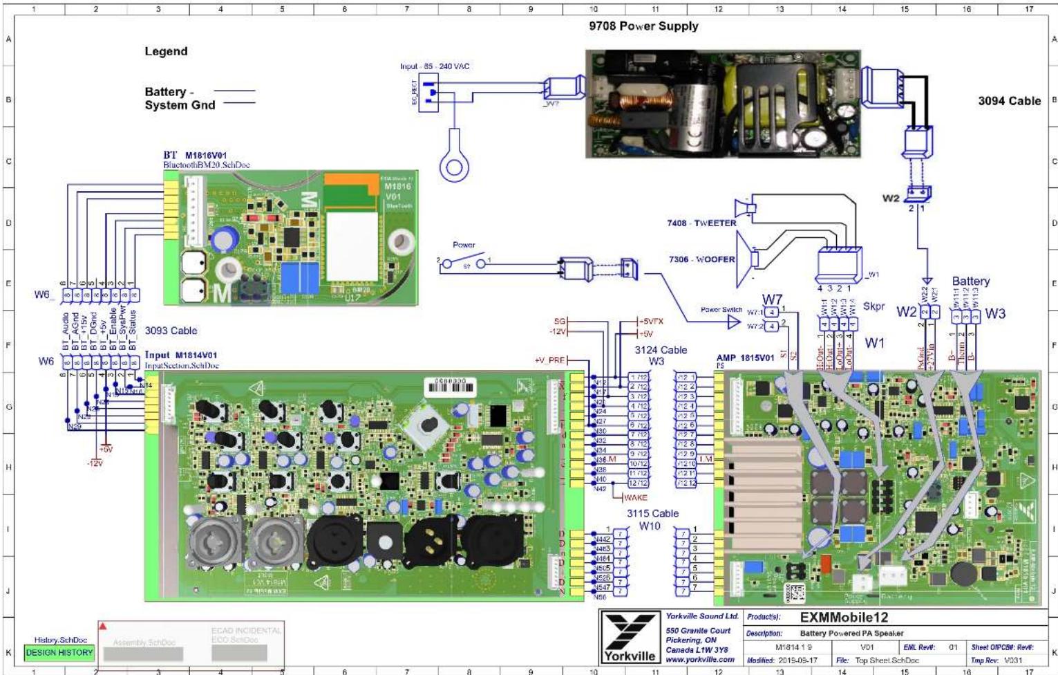 9708 Power Supply Legend Battery - System Gnd BT M1816V01 BluetoothBM20.SchDoc M1816 V01 BT_Audio BT_AGnd BT_DGnd BT_Enable BT_SysPwr BT_Status W6 W6 W6 W6 3093 Cable Input M1814V01 Input Section.SchDoc +V_PRE SG -12V -5VFX -9V 3124 Cable W3 AMP_1815V01 R5 Power S? 1 7408 - TWEETER 7306 - WOOFER W7 W7.1 W7.2 W7.3 W7.4 W7.5 W7.6 W7.7 W7.8 W7.9 W8 W8.1 W8.2 W8.3 W8.4 W8.5 W8.6 W8.7 W8.8 W8.9 W9.0 W9.1 W9.2 W9.3 W9.4 W9.5 W9.6 W9.7 W9.8 W9.9 W10 +V_PRE N12 3 N22 N23 2 N23 N24 3 N24 N25 4 N25 N26 5 N26 N27 6 N27 N28 7 N28 N29 8 N29 N30 9 N30 N31 10 N31 N32 11 N32 N33 12 N33 N34 13 N34 N35 14 N35 N36 15 N36 N37 16 N37 N38 17 N38 N39 18 N39 N40 19 N40 N41 20 N41 N42 21 N42 N43 22 N43 N44 23 N44 N45 24 N45 N46 25 N46 N47 26 N47 N48 27 N48 N49 28 N49 N50 29 N50 N51 30 N51 N52 31 N52 N53 32 N53 N54 33 N54 N55 34 N55 N56 35 N56