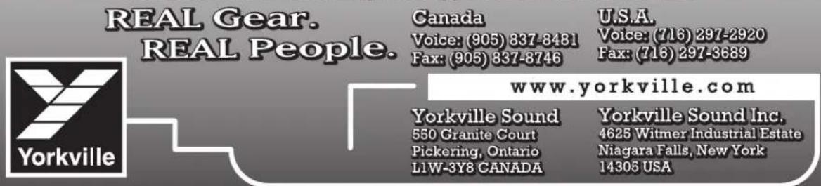 YORKVILLE Parasource PS10P - AVIS - 2