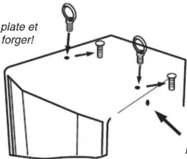 YORKVILLE Parasource PS15S - INSTALLATION DES BOULONS À OEIL - 3