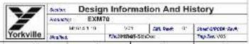YORKVILLE Excursion Mini EXM70 - DESIGN HISTORY AND INFORMATION - 2