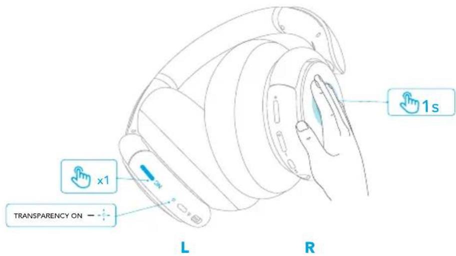 soundcore Life Q35 - Tryb transparentności - 1