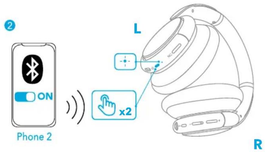 soundcore Life Q35 - Koppelen met een ander apparaat - 2