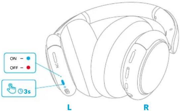 soundcore Life Q35 - Ligando/desligando - 1