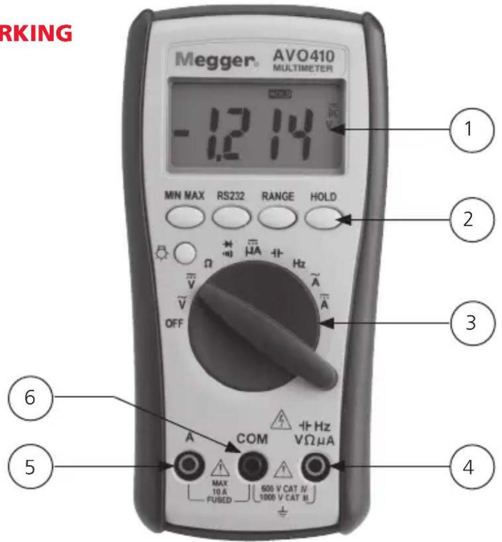 Megger AVO410 - WERKING - 1