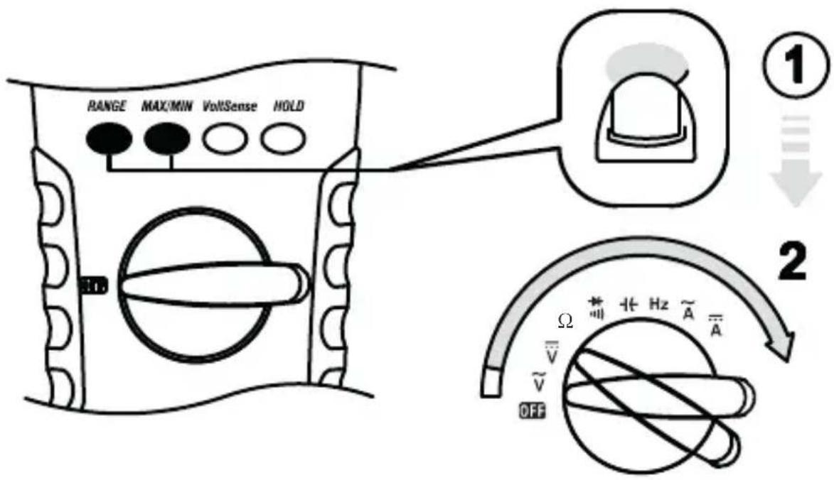 Megger AVO210 - Disable Auto Power Off - 1