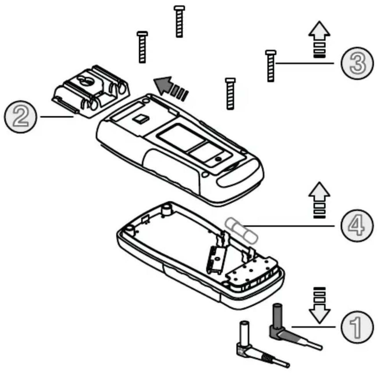 Megger AVO210 - Remplacement du fusible - 1