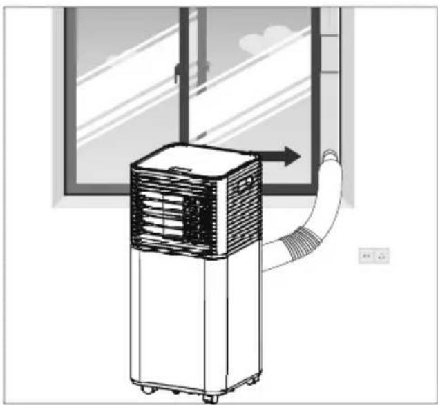 MEDION MD 37216 - Abluftschlauch montieren - 3