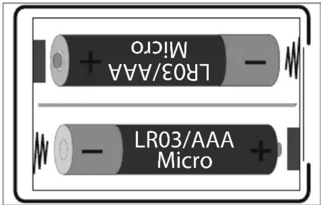 MEDION MD 37216 - Inserimento delle batterie nel telecomando - 1