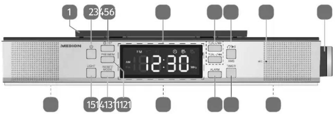 MEDION E66550 (MD 43550) - Vista general del aparato - 1
