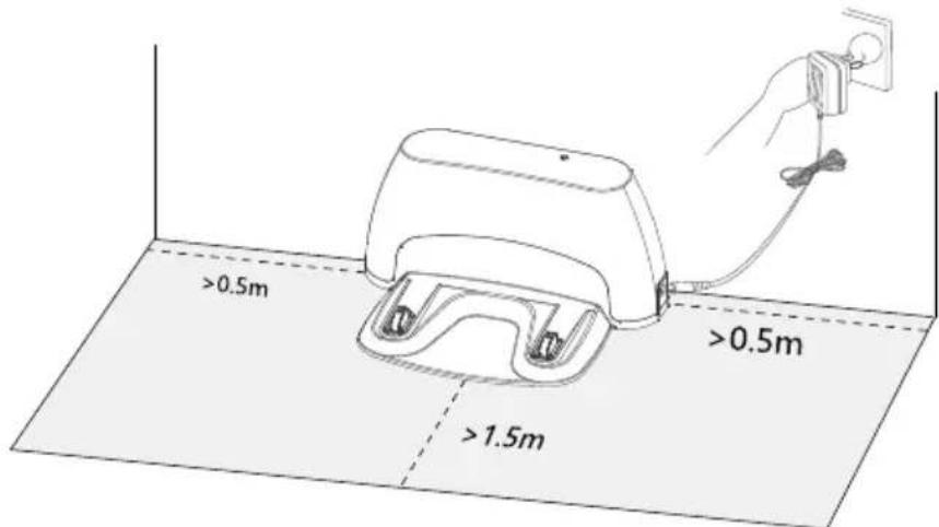 MEDION S12 SW (MD 20041) - Posizionamento della base di carica - 1