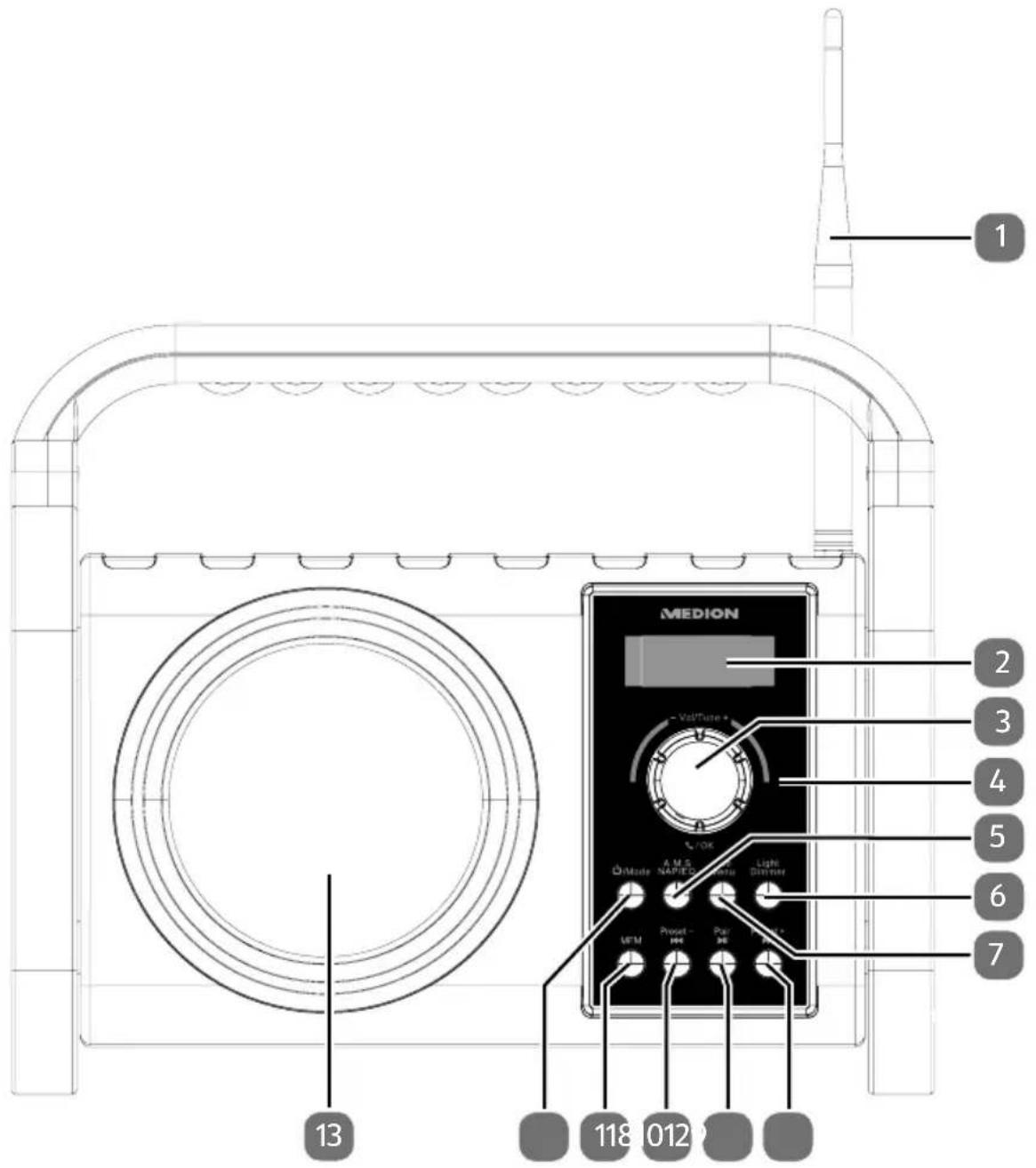 MEDION LIFE E66045 (MD 43277) - Lato anteriore - 1