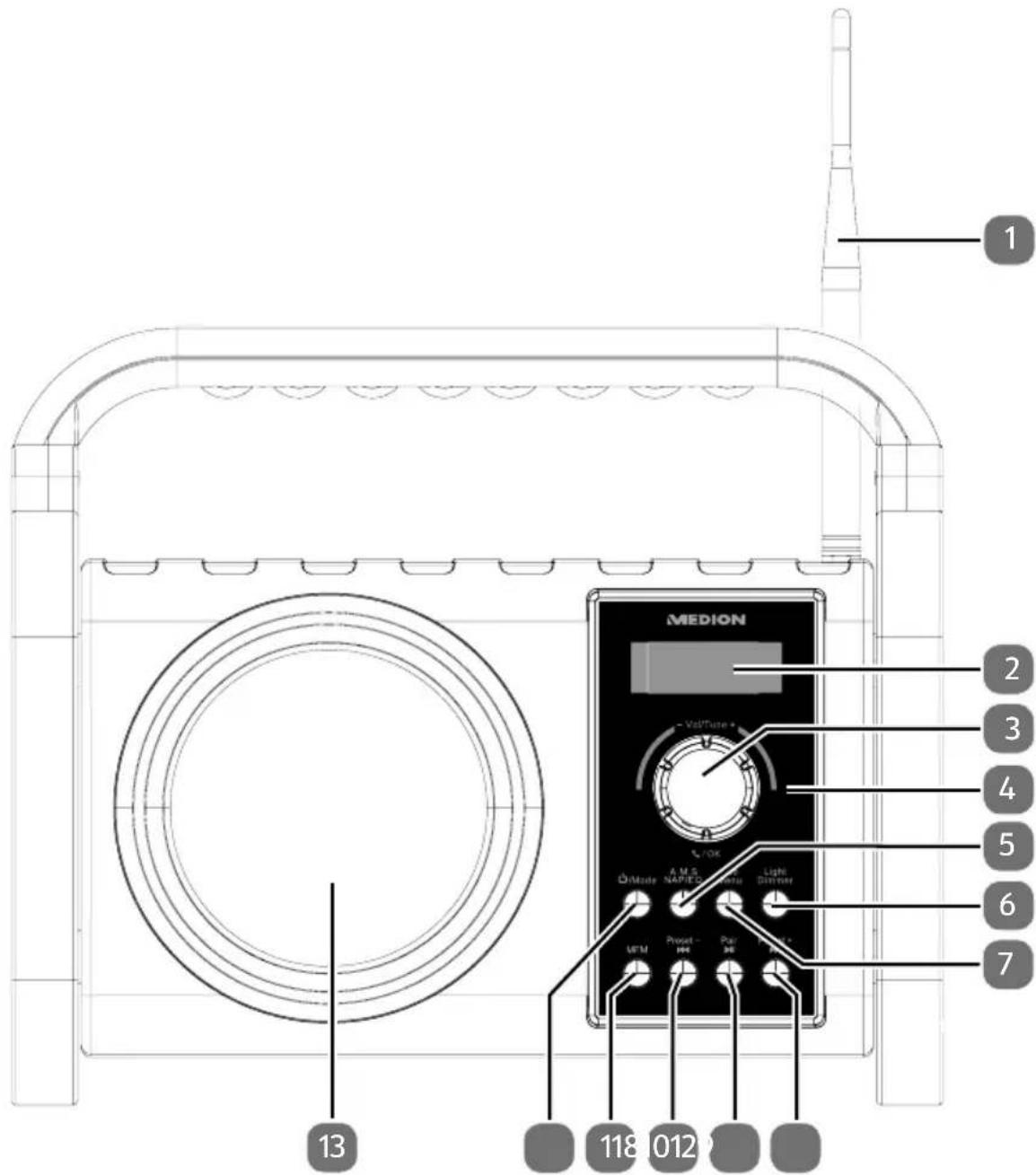MEDION LIFE E66045 (MD 43277) - Face avant - 1