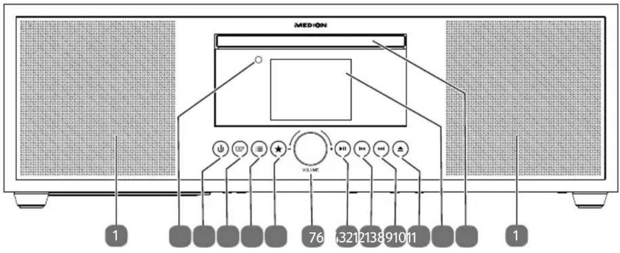 MEDION P66024 (MD 44100) - Face avant - 1