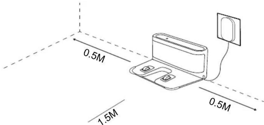 MEDION X40 SW - Posizionamento della base di carica - 3