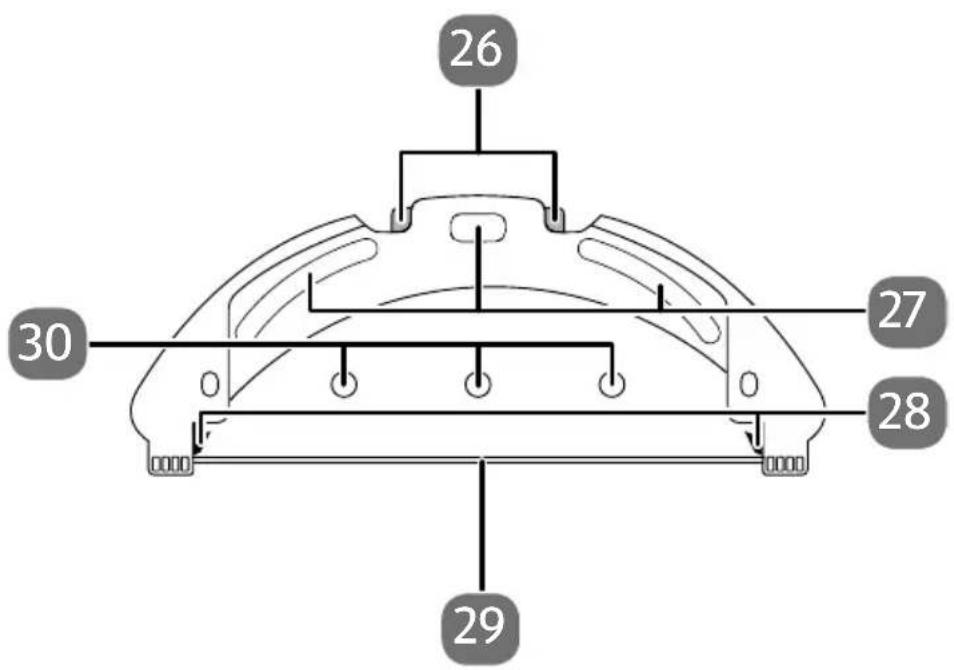 MEDION X40 SW - Réservoir à eau (dessous) & bac à poussière (dos) - 1