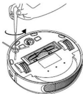 MEDION X40 SW - Limpieza de los cepillos laterales - 2
