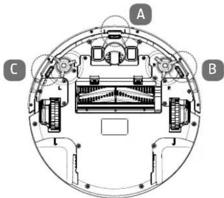 MEDION P20 SW (MD 19731) - Sensoren am Saugroboter - 1