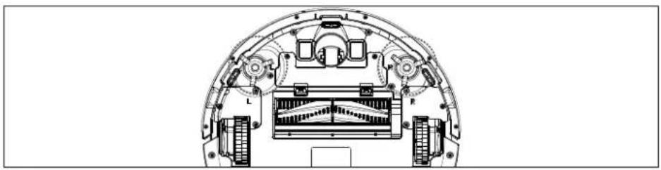 MEDION P20 SW (MD 19731) - Montage des brosses de nettoyage - 1