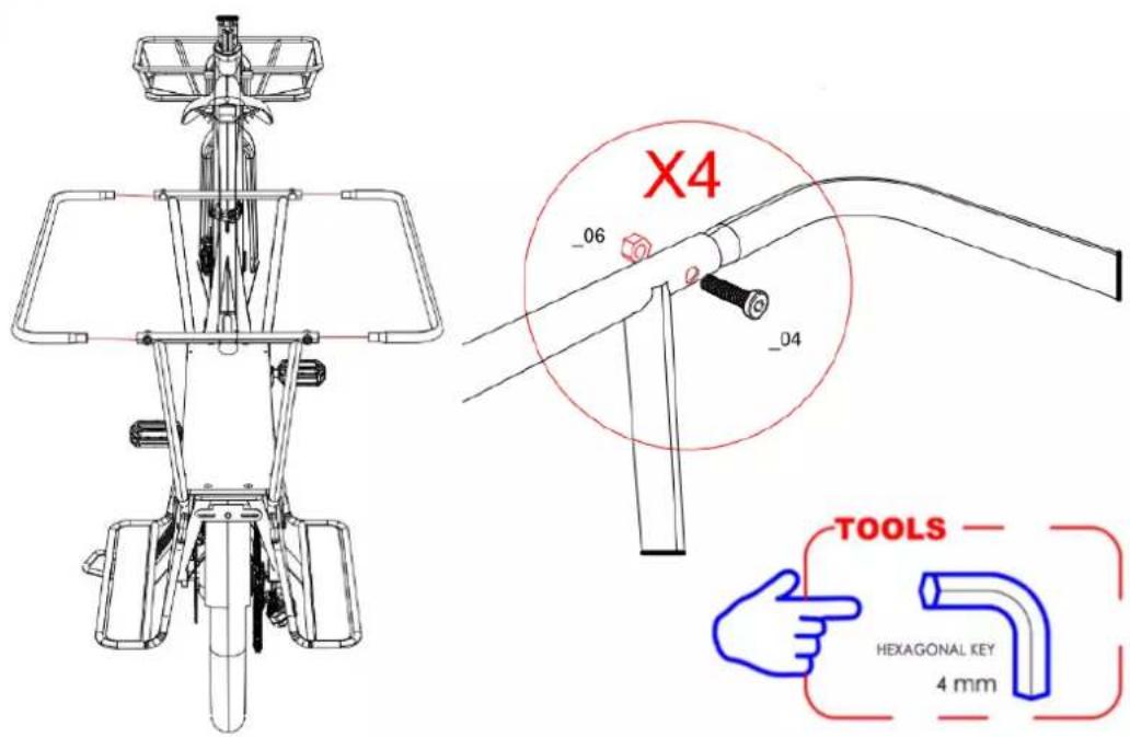 X4 _06 _04 TOOLS HEXAGONAL KEY 4 mm