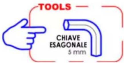 TOOLS CHIAVE ESAGONALE 5 mm
